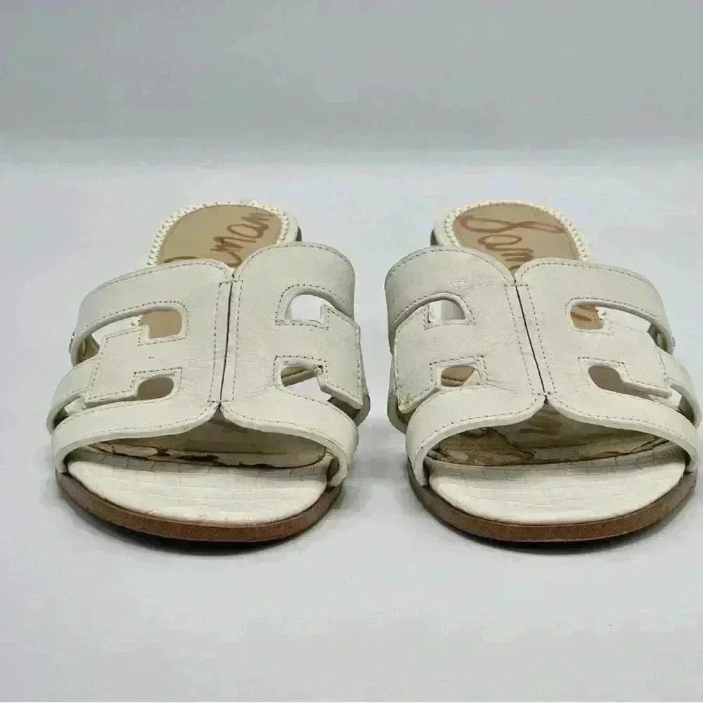 Sam Edelman white sandals, 7 1/2 - Picture 6 of 9